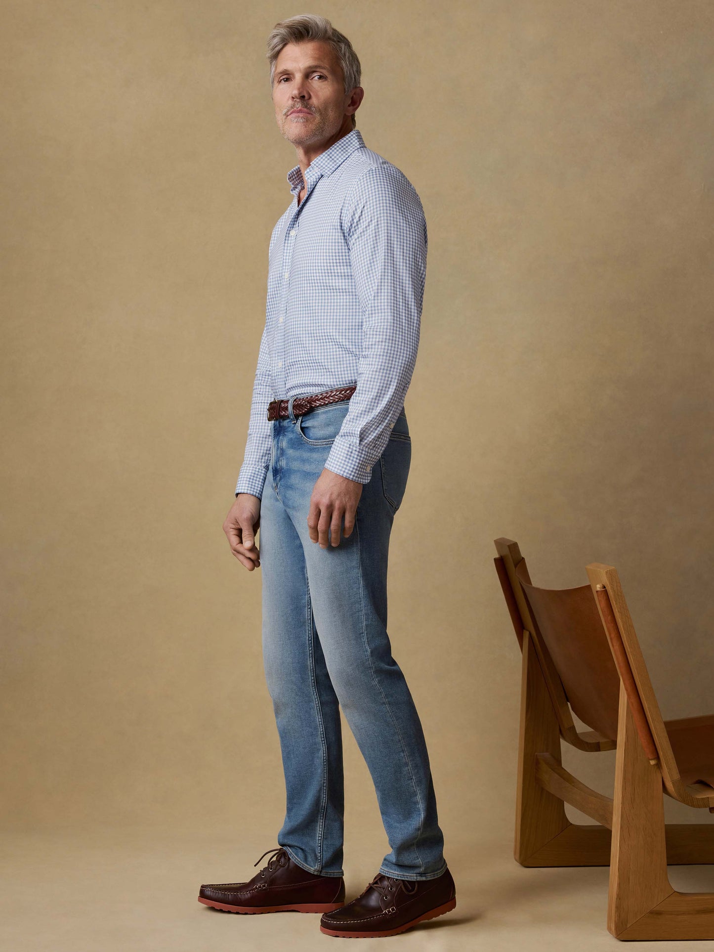 The Movement™ Shirt - Light Blue Gingham
