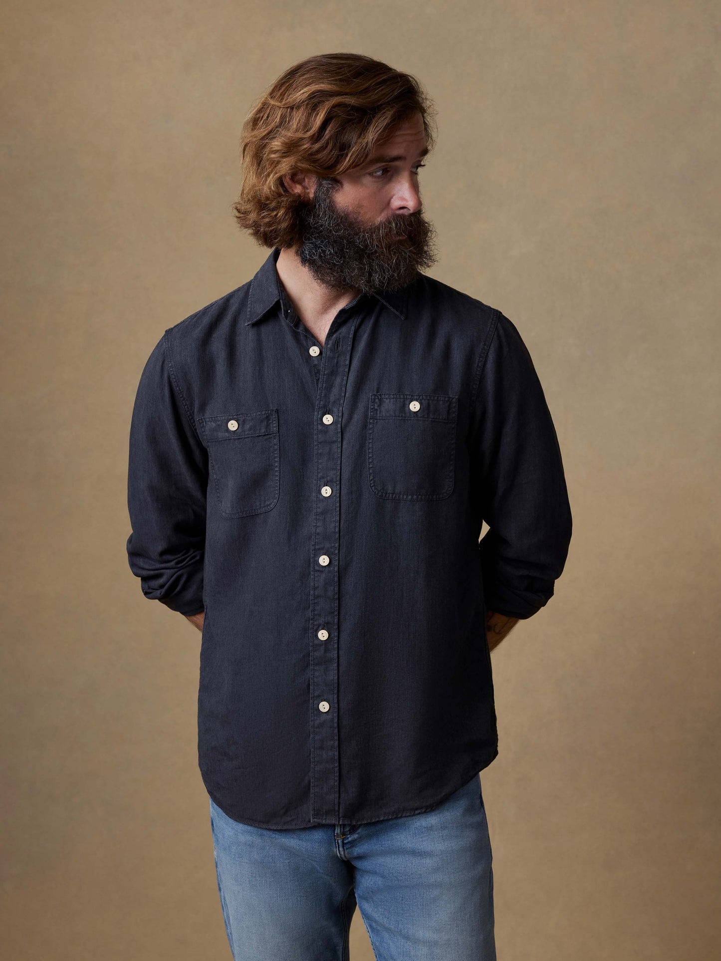 Tried & True Chambray Workshirt - Durango Black