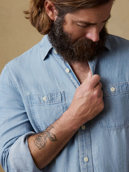 Tried & True Chambray Workshirt - Vintage Indigo