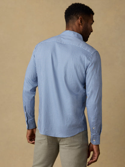 Movement™ Monterey Shirt - White Blue Check