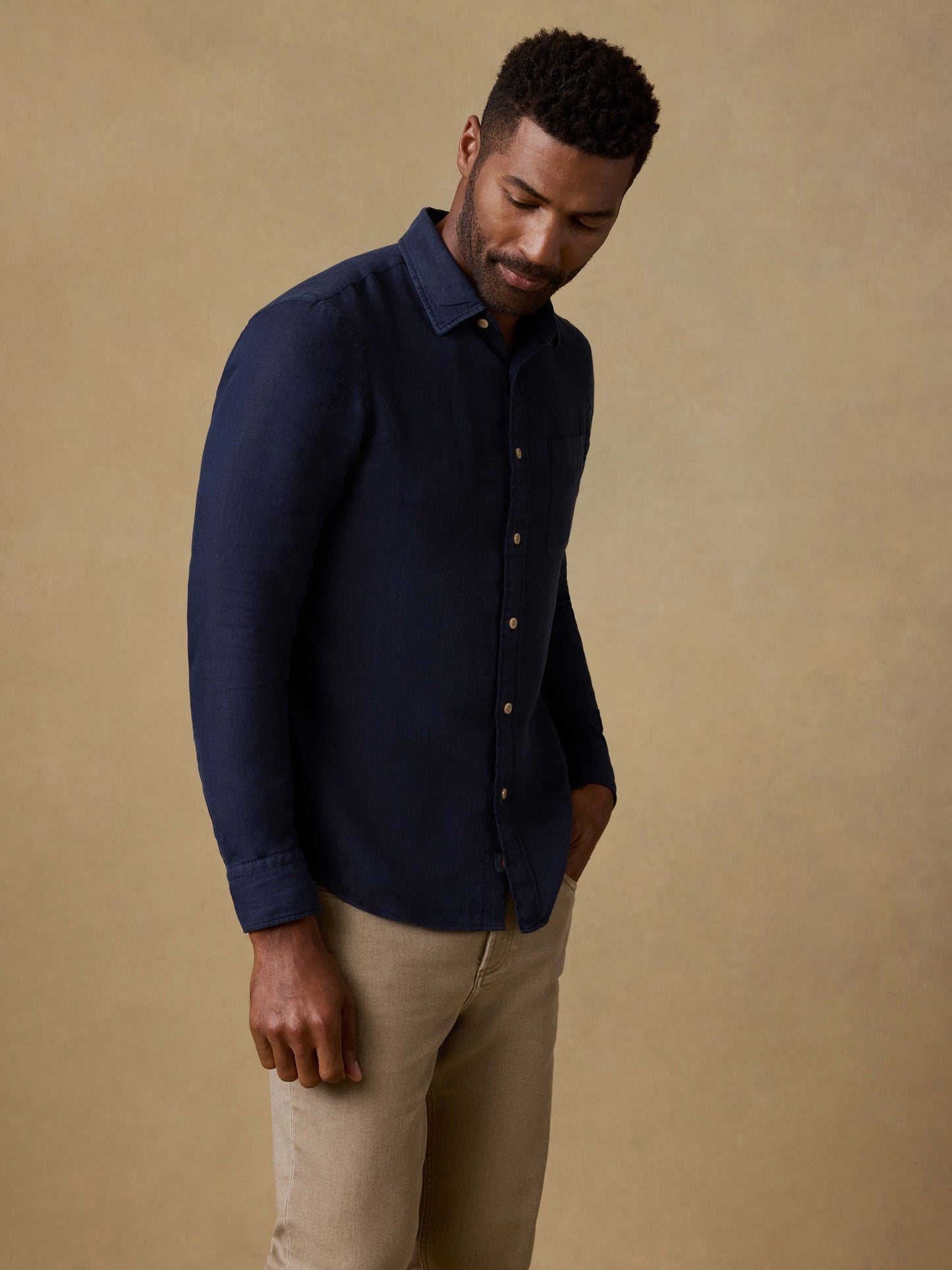 Laguna Linen Shirt - Island Navy