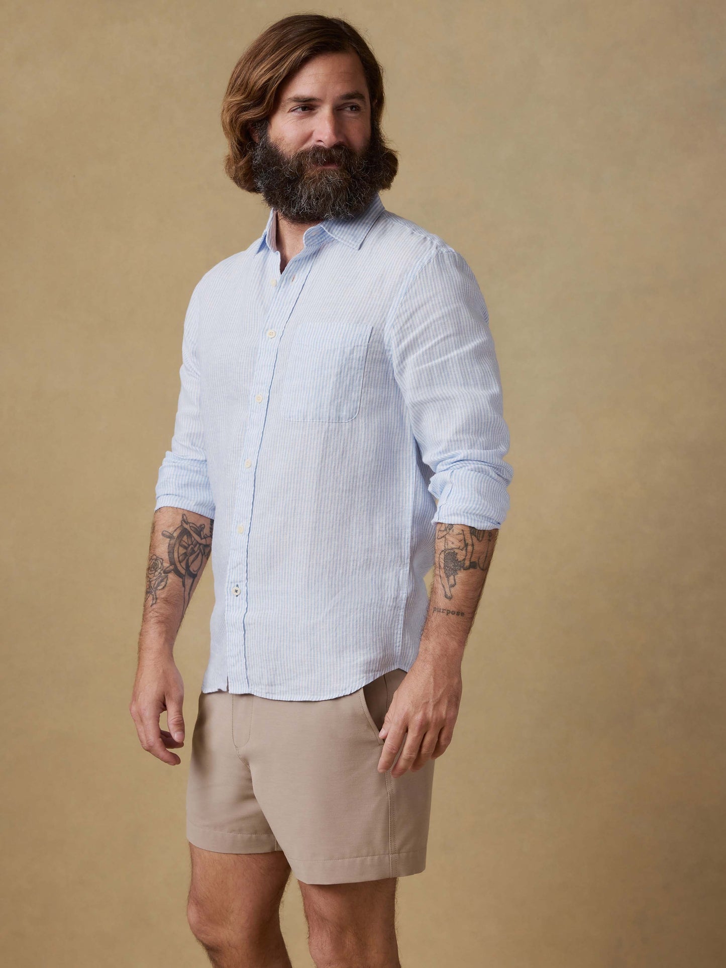 Laguna Linen Shirt - Summer Classic Stripe