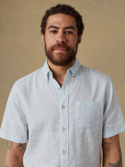 Short-Sleeve Breeze Shirt - Clear Sky Leaf