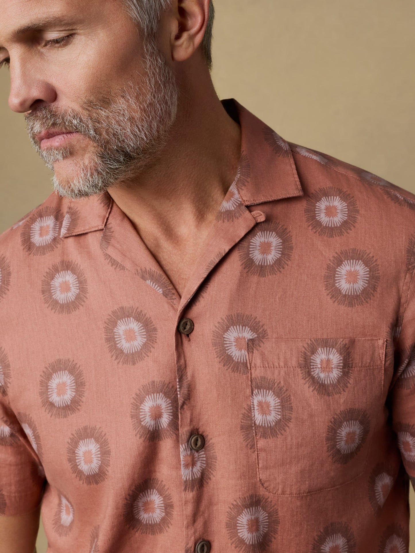 Short-Sleeve Breeze Camp Shirt - Sienna Coast Fireworks