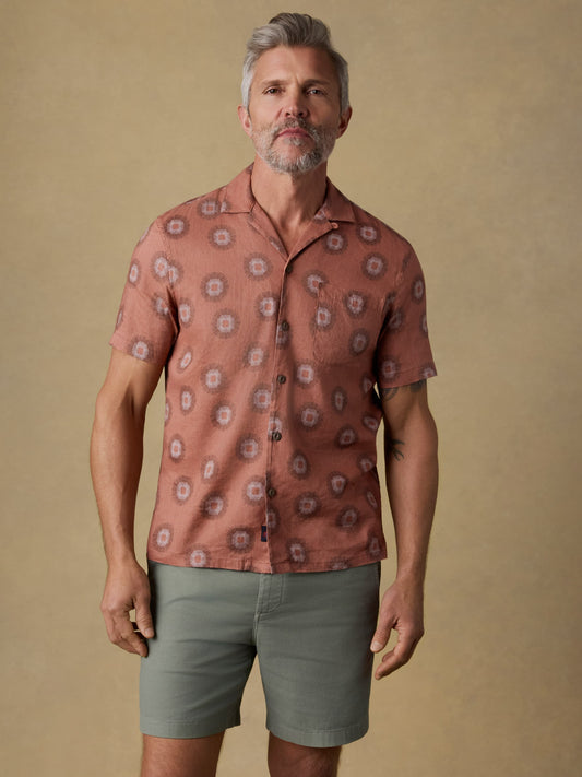 Short-Sleeve Breeze Camp Shirt - Sienna Coast Fireworks
