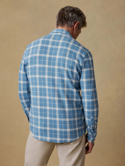Legend™ Sweater Shirt - Blue Landing Plaid