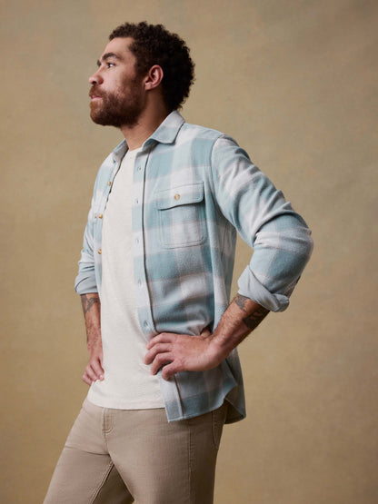 Legend™ Sweater Shirt - Island Sage Plaid
