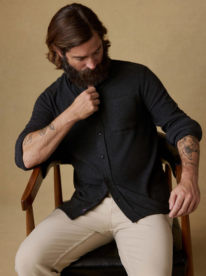 Legend™ Sweater Shirt (Single Pocket) - Heathered Black Twill