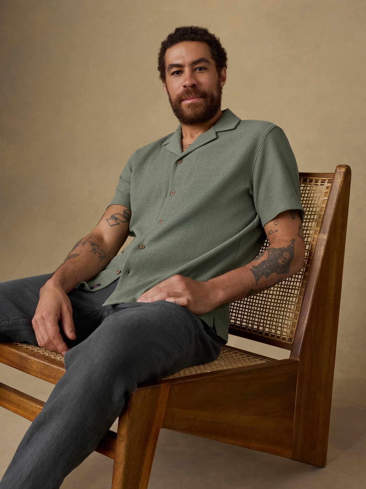 Short-Sleeve Oasis Camp Shirt - Faded Spruce
