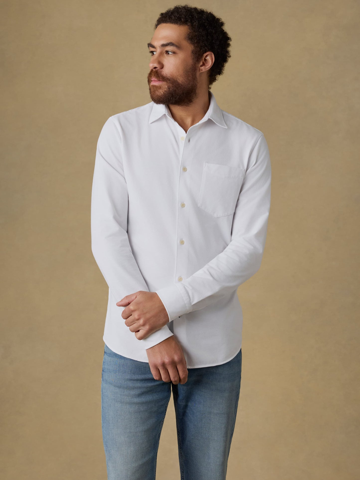 Costa Piqué Shirt - Pure White