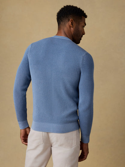 Sunwashed Crewneck Sweater - Blue Sea