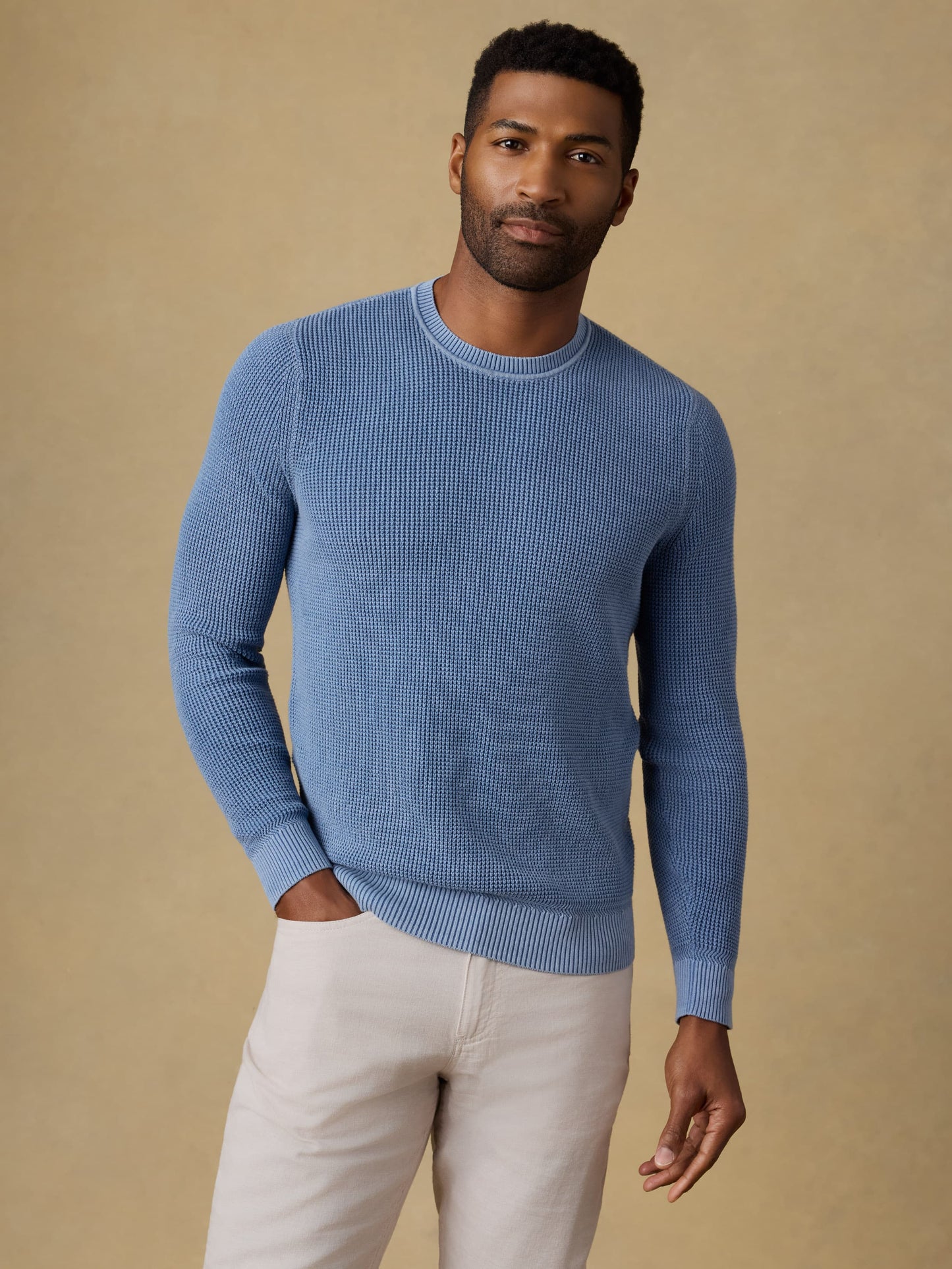 Sunwashed Crewneck Sweater - Blue Sea