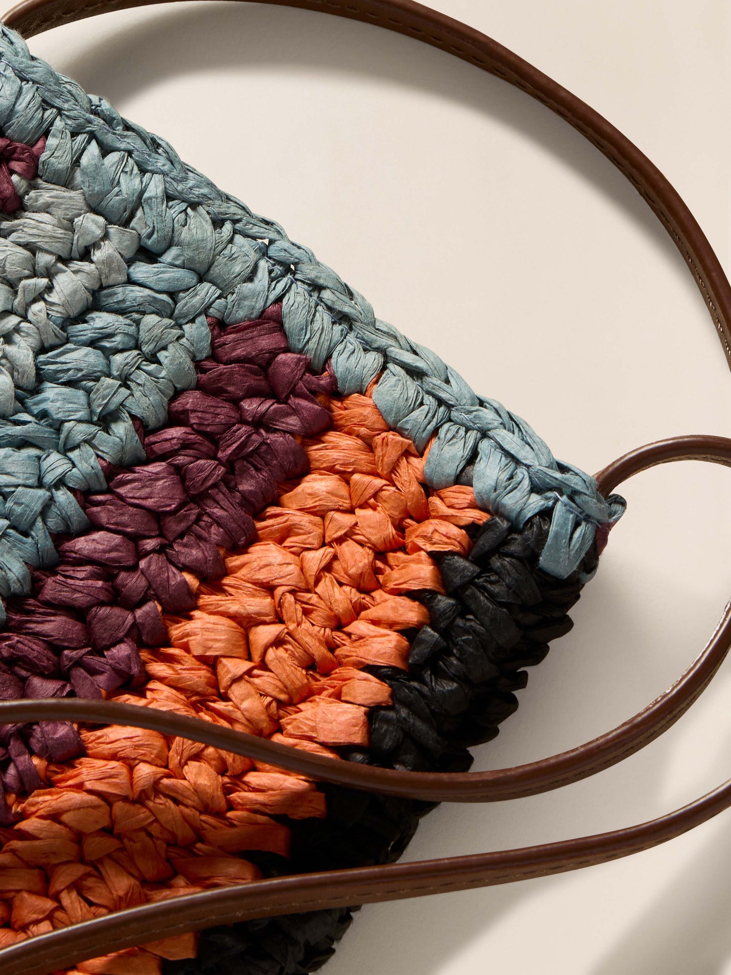 Straw Stripe Crossbody - Canyon Stripe