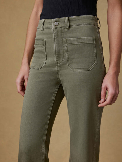 Stretch Terry Patch Pocket Pant - Island Olive