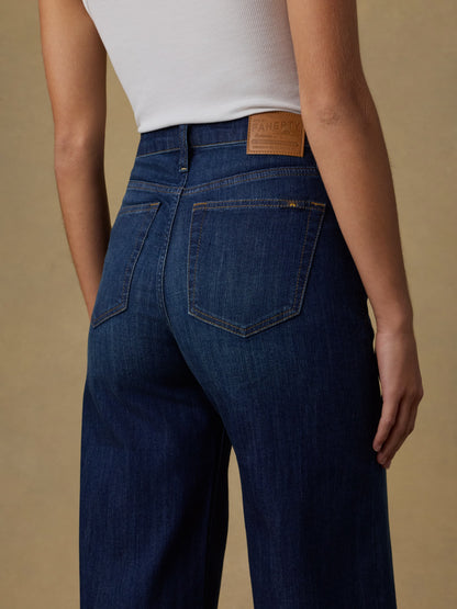 Saturday Denim Wide Leg - Dark Sea Wash