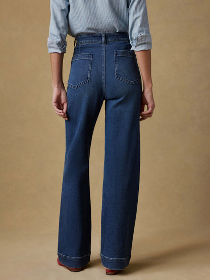 Stretch Terry Patch Pocket Pant - Creekstone Wash