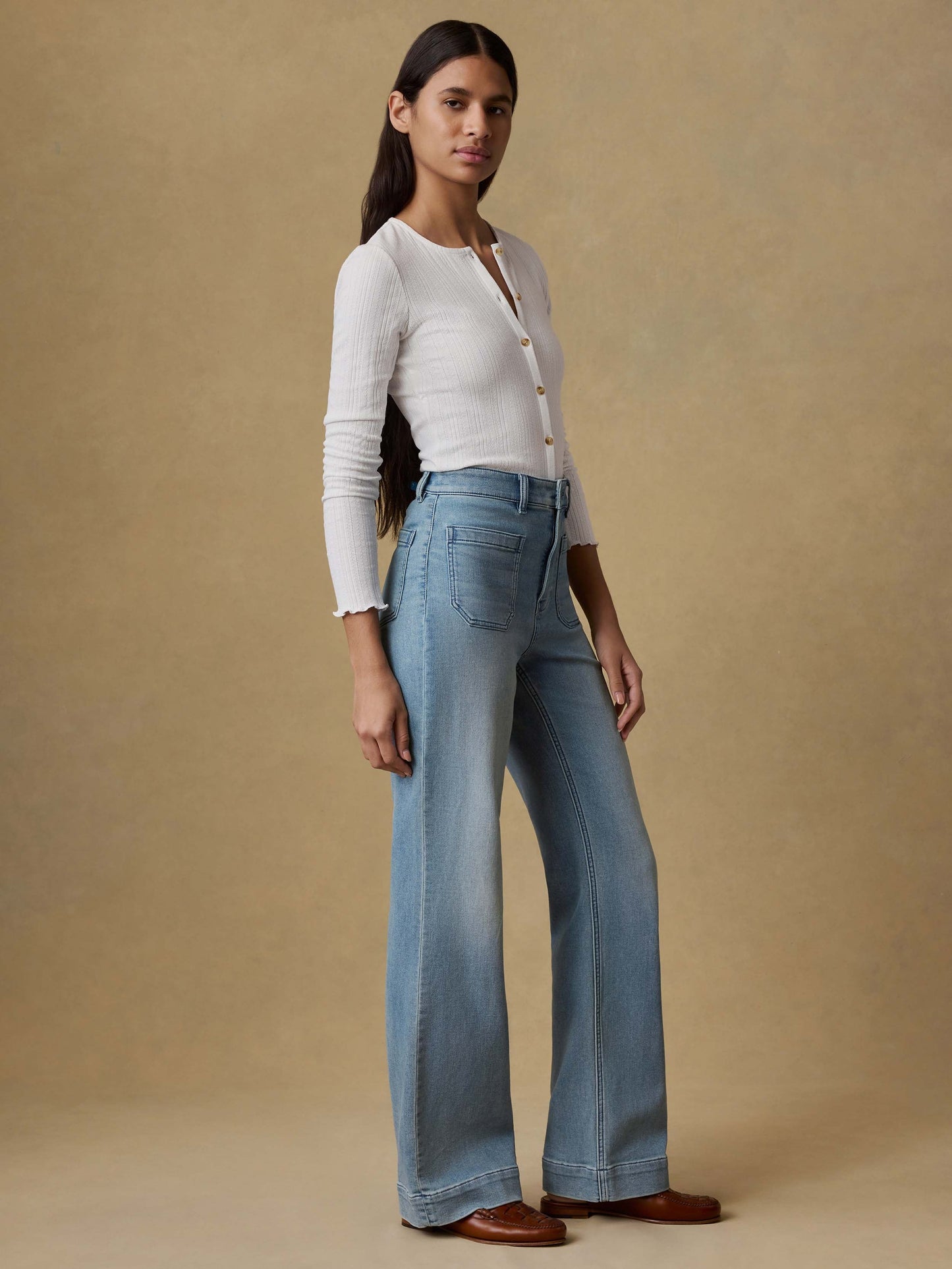 Stretch Terry Patch Pocket Pant - Eastern Shore Wash