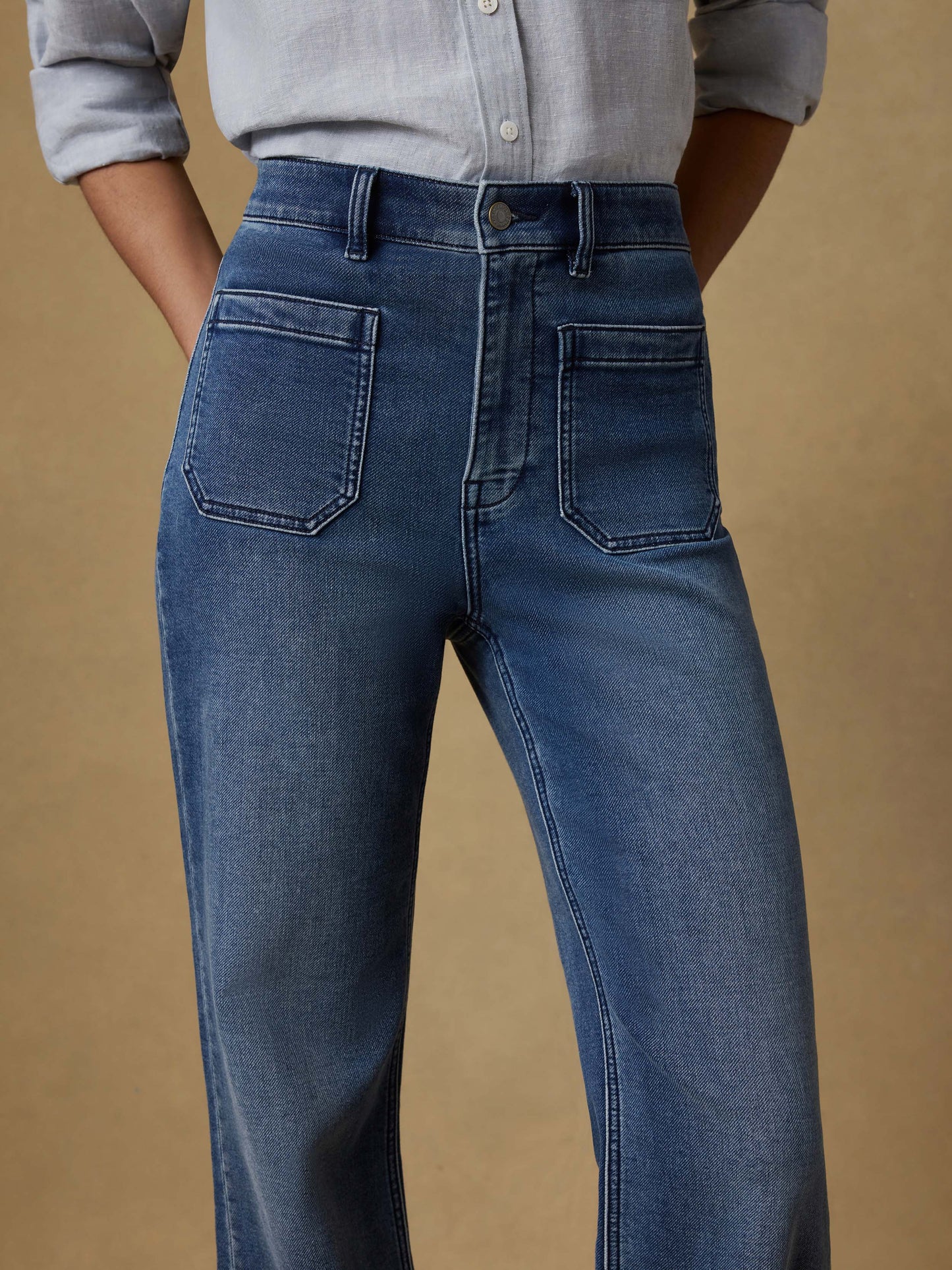 Stretch Terry Patch Pocket Pant - Riverton