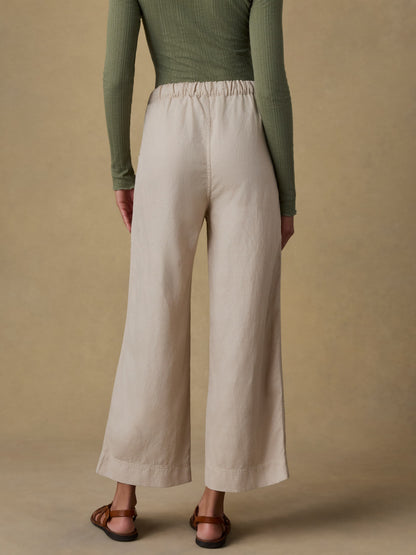 Topanga Drape Ankle Pant - Wheaten