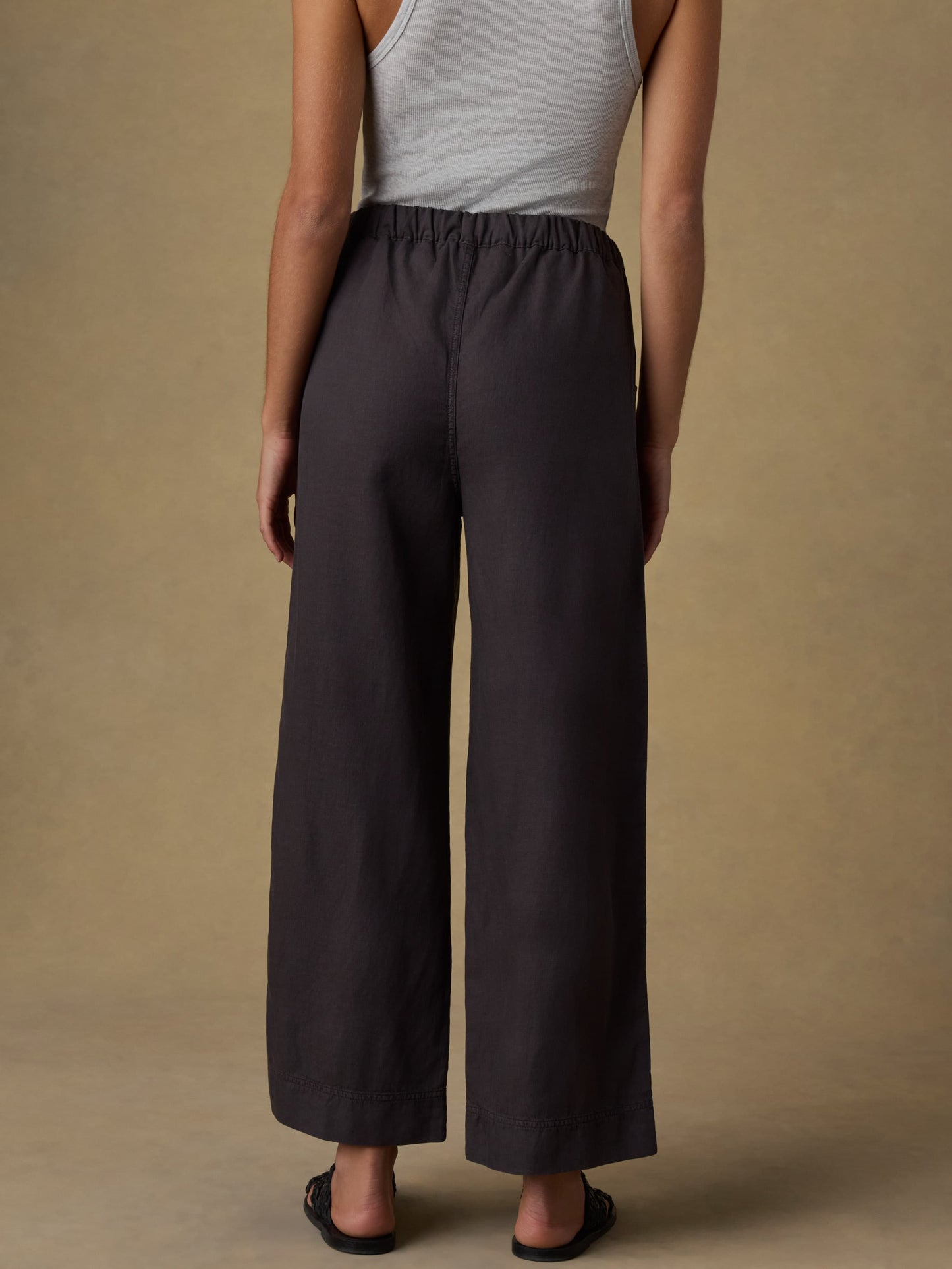 Topanga Drape Ankle Pant - Washed Black