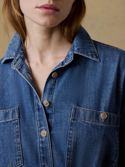 Sunfair Denim Cleo Shirtdress - Beacon Hill Wash