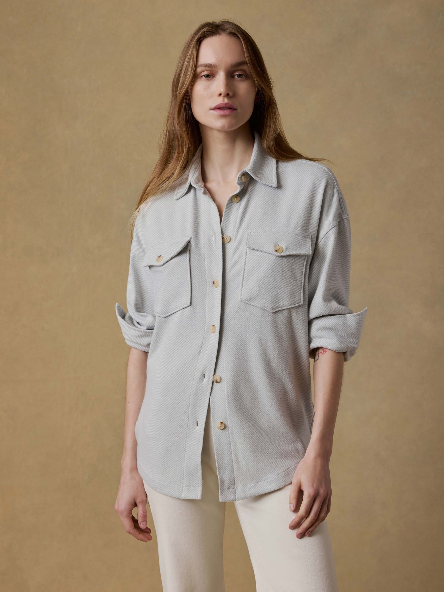Legend™ Sweater Overshirt - Rain Cloud Twill