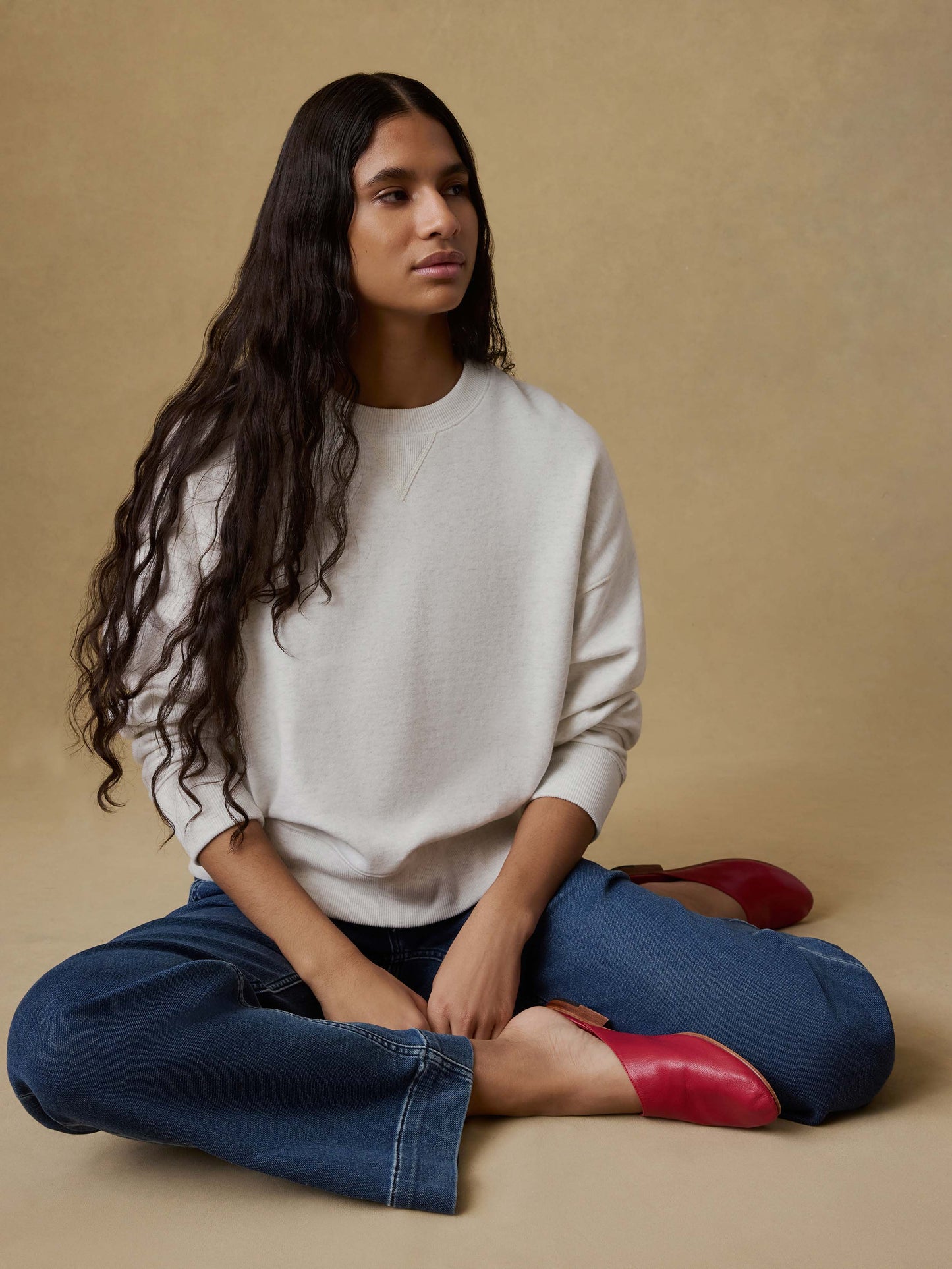 High Standard Fleece Vintage Crewneck - Ice Grey Heather