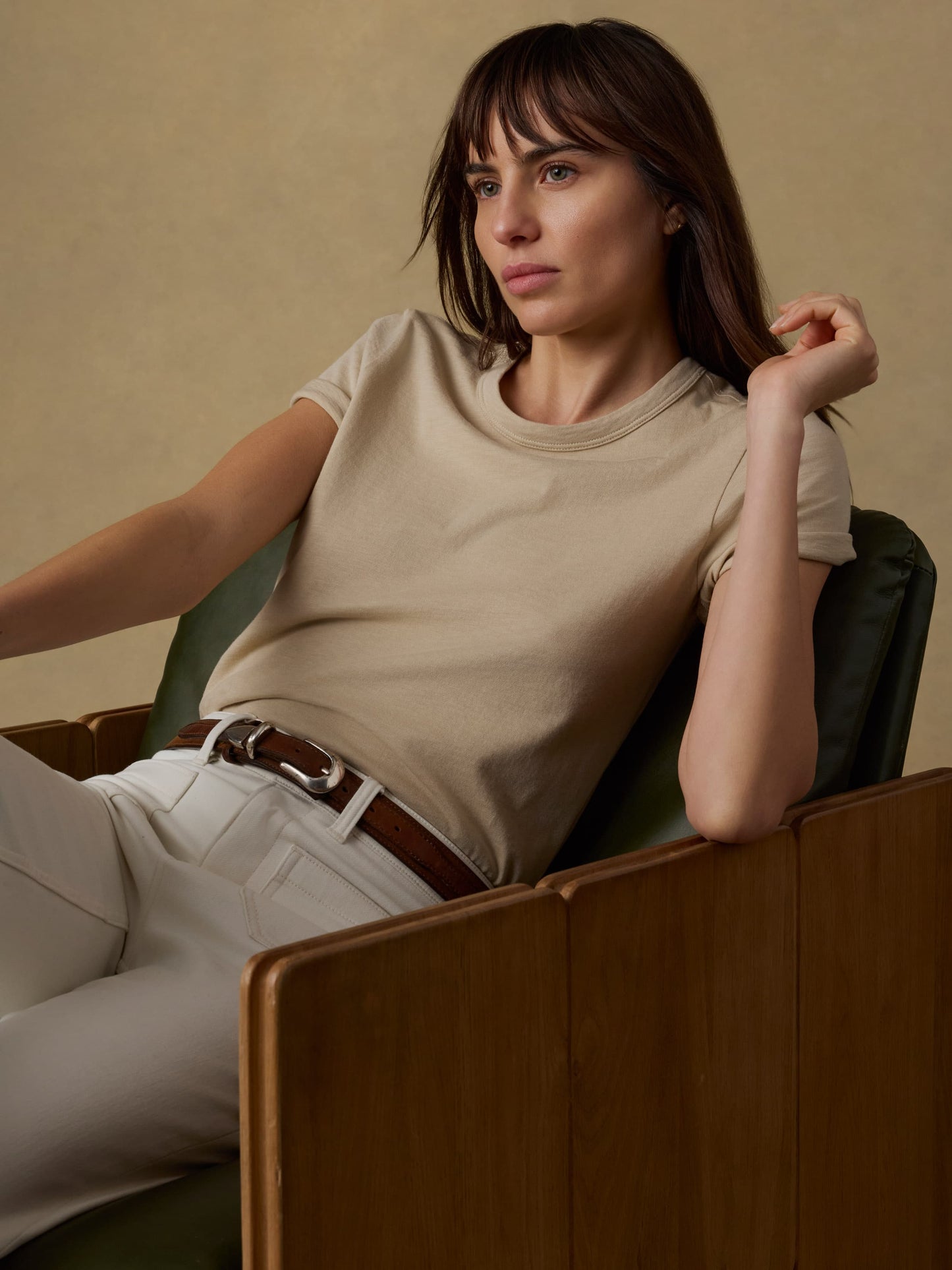 Sunwashed Regenerative Tee - White Pepper