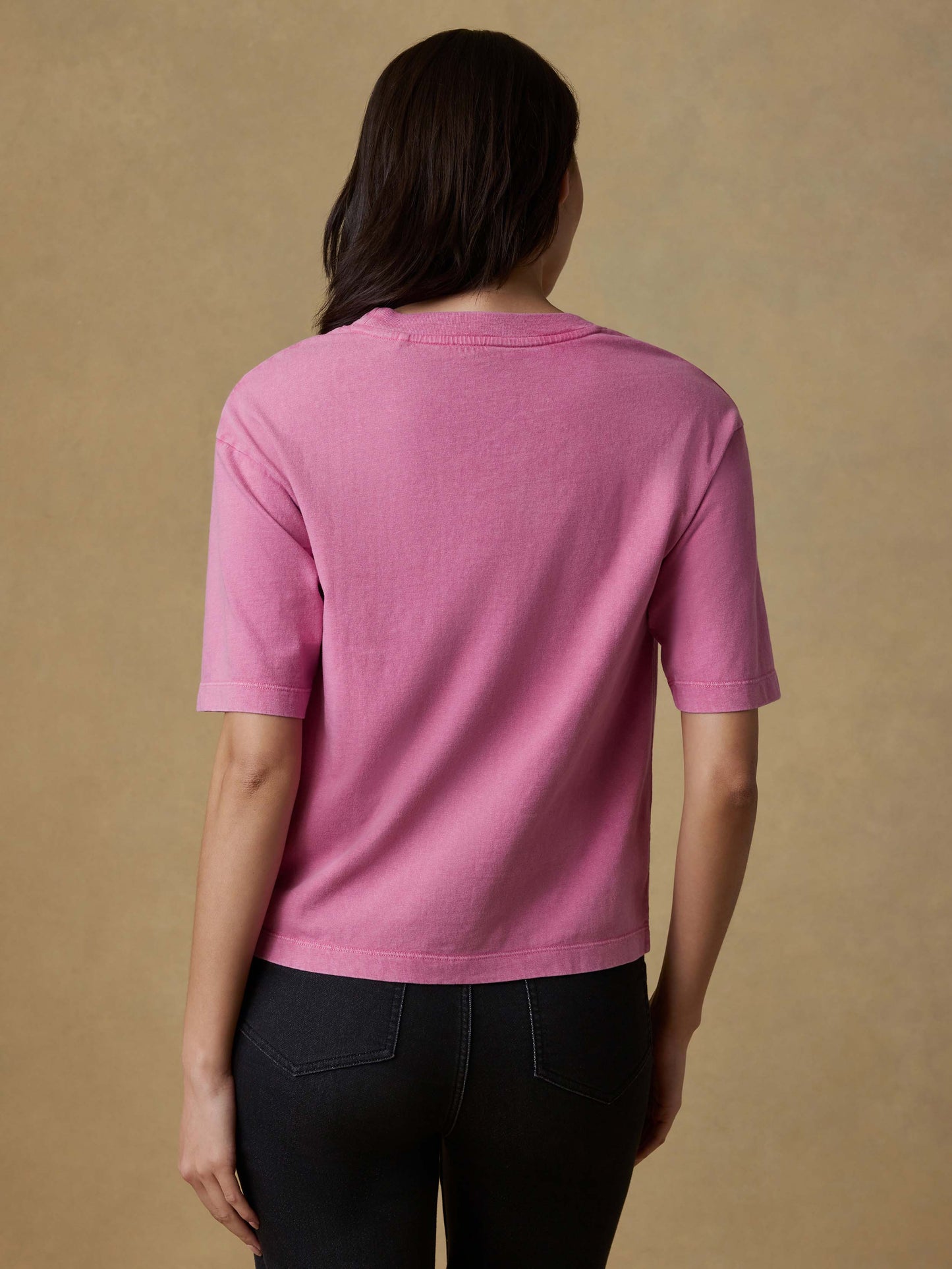 Recycled Cotton Vintage Tee - Ibis Rose