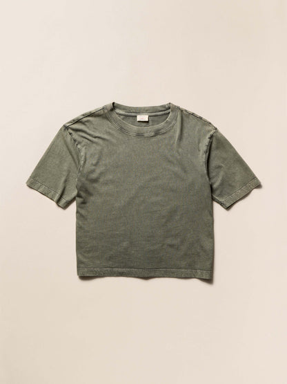 Recycled Cotton Vintage Tee - Island Olive