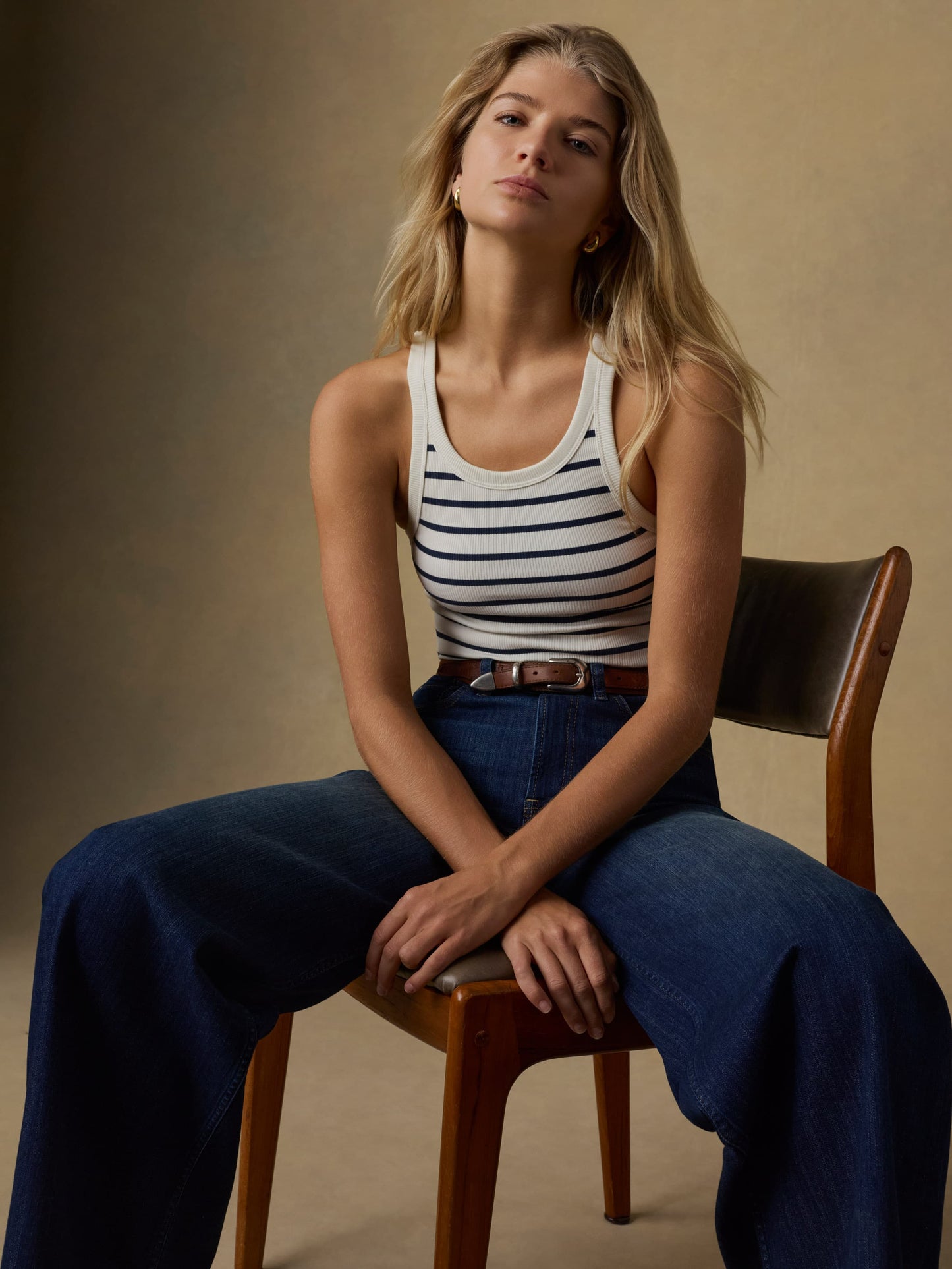Surfside Rib Tank - Salt Air Stripe