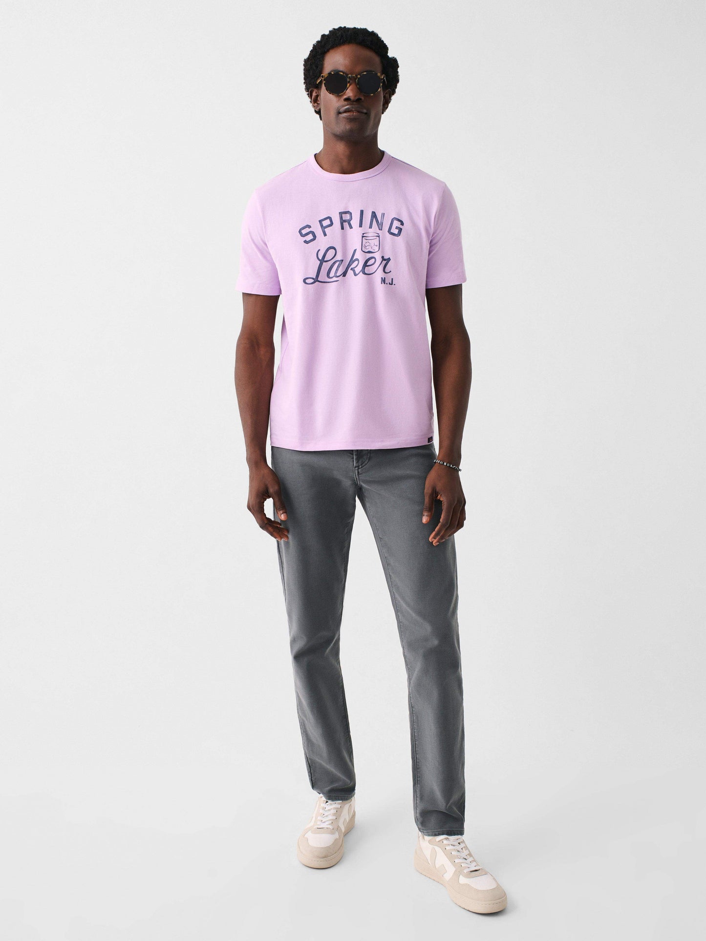 Spring Laker Short-Sleeve Crew Lakers T-Shirt - Faded Lilac