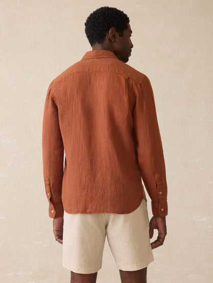 Laguna Linen Shirt - Summer Sienna