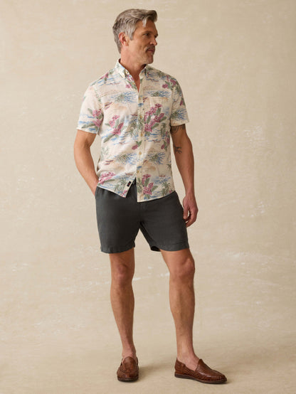 Short-Sleeve Breeze Shirt (Tall) - Molokai Scenic Tropical
