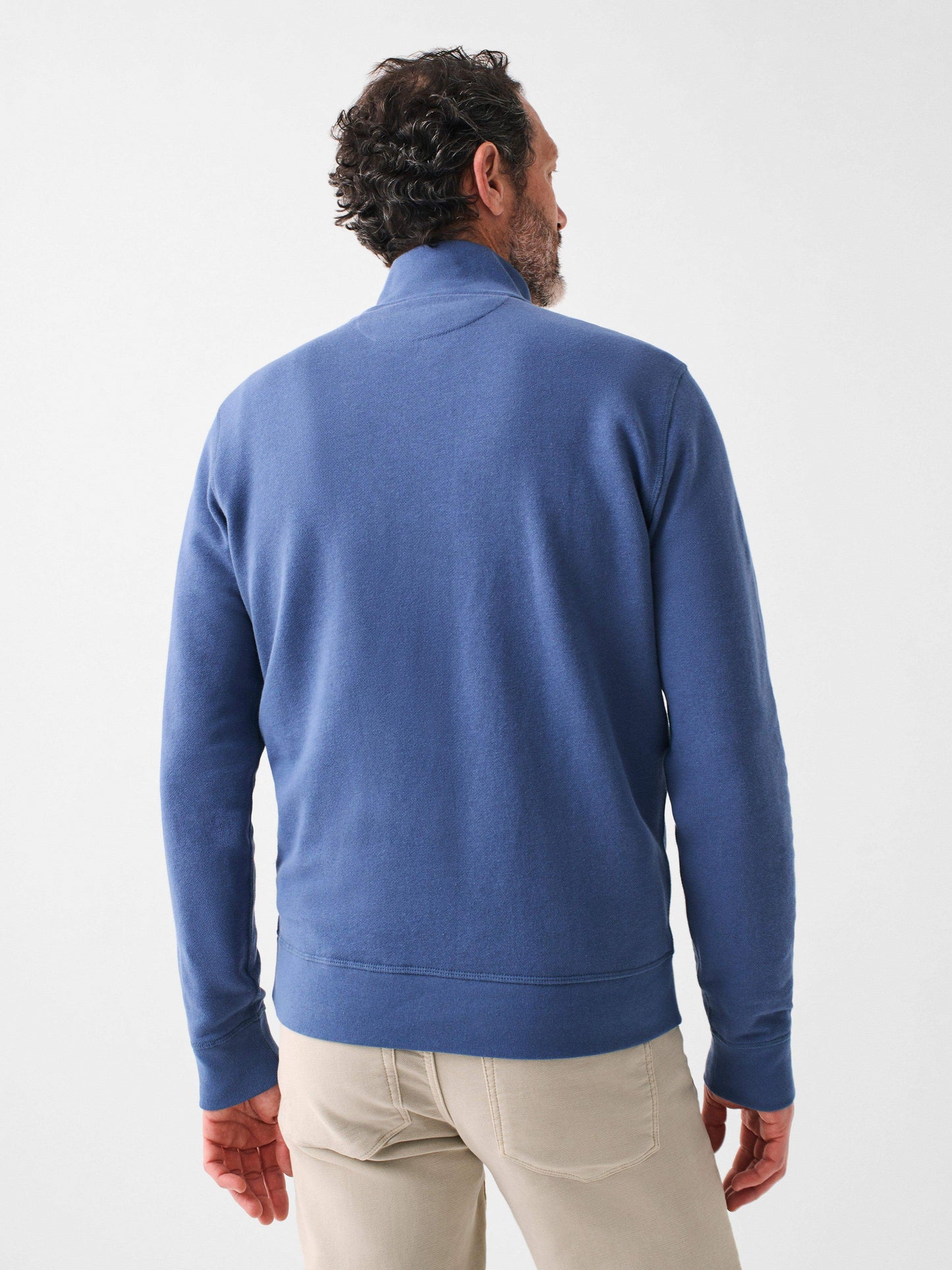 Martha's Vineyard Long-Sleeve Terry Quarter-Zip - Faded Navy
