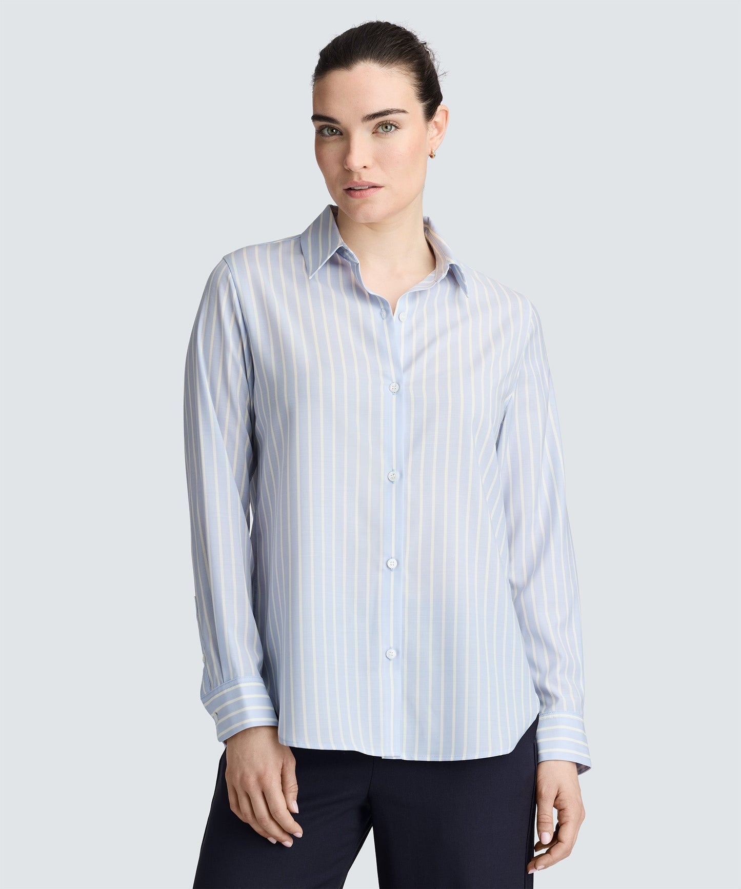 Women's Merino Poplin Button-Up