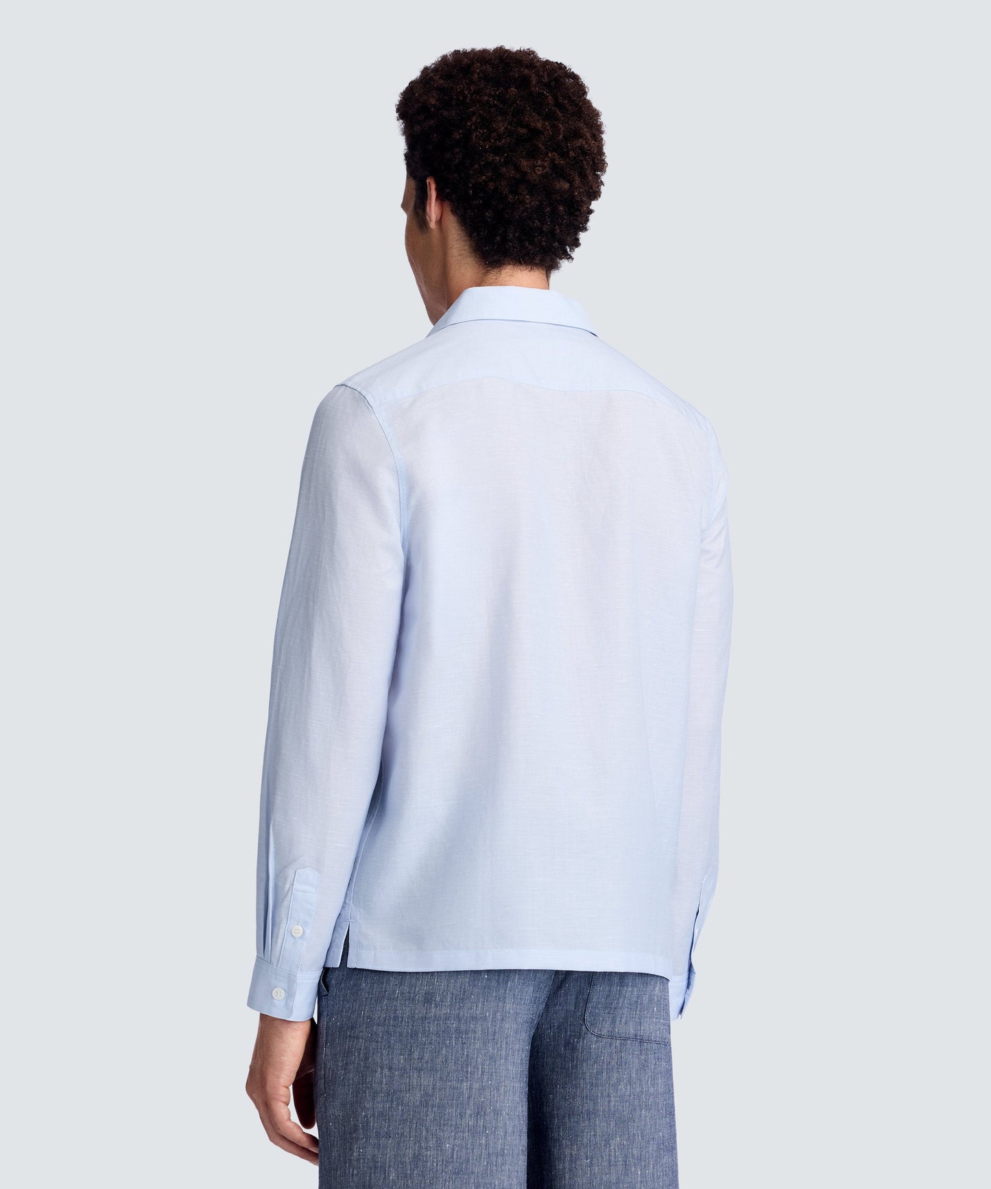 Men's Merino Linen Button-Up