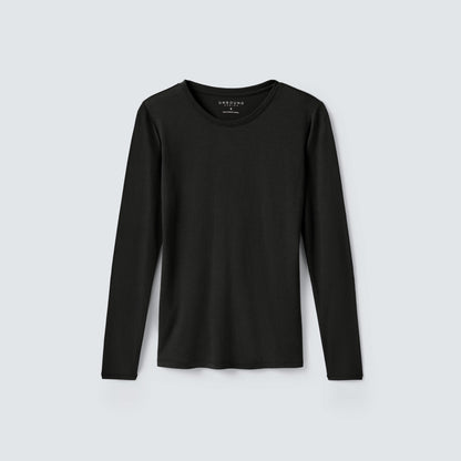 Women's Petite Long Sleeve Merino Crew