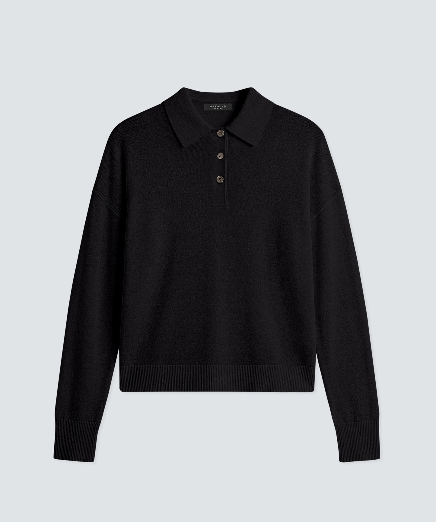 Women’s Long Sleeve Fine Knit Polo