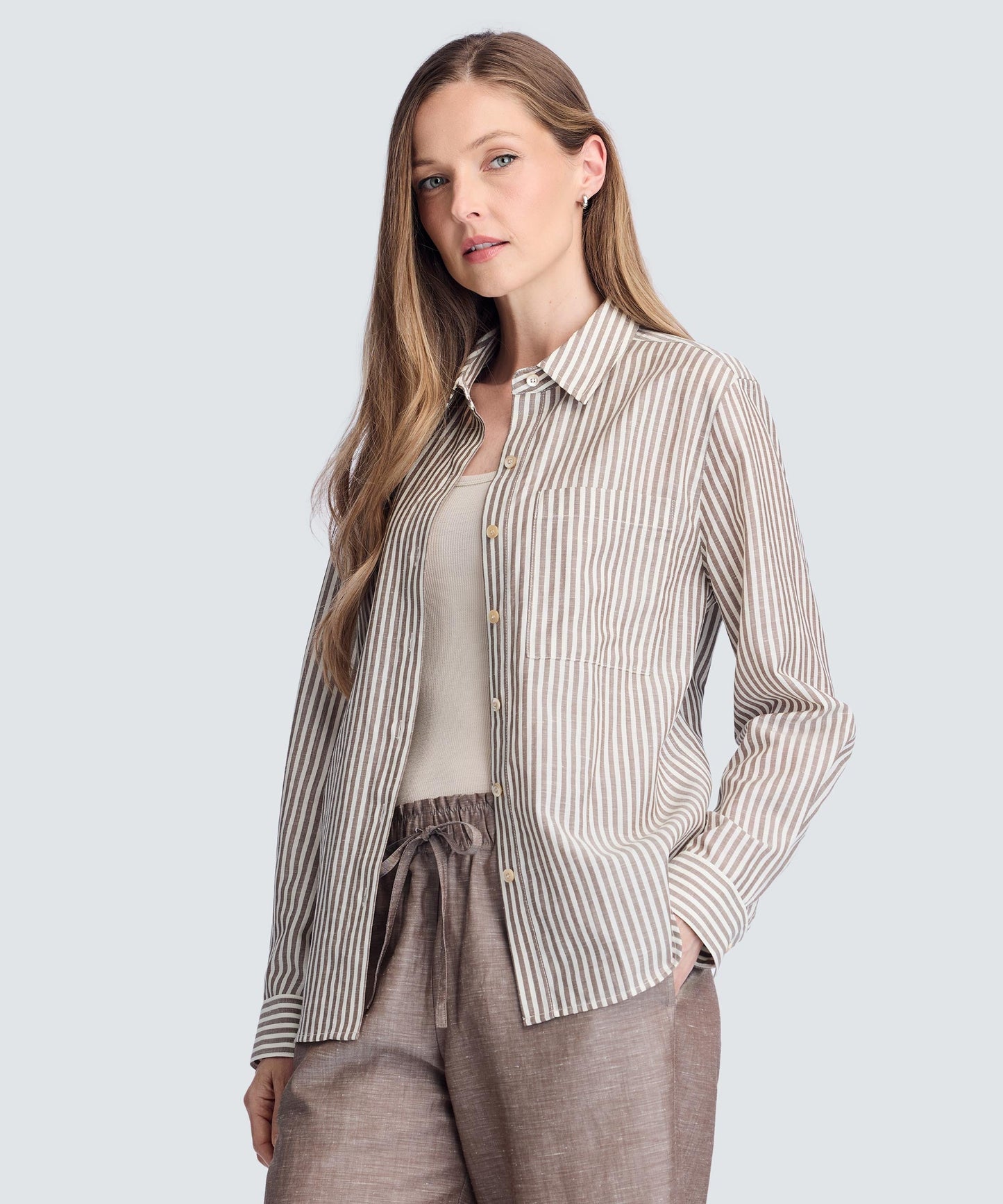 Women's Merino Linen Shirt