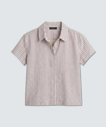 Women's Merino Linen Short Sleeve Shirt