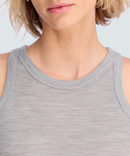 Women's Merino Rib Racer Tank