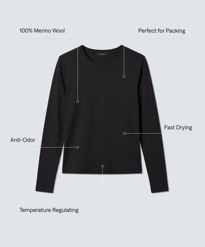 Women's Ultrafine Merino Sleep Longsleeve