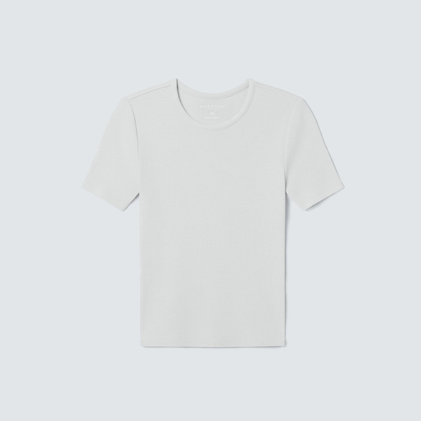 Women's Rib Fitted Crew Neck T-Shirt