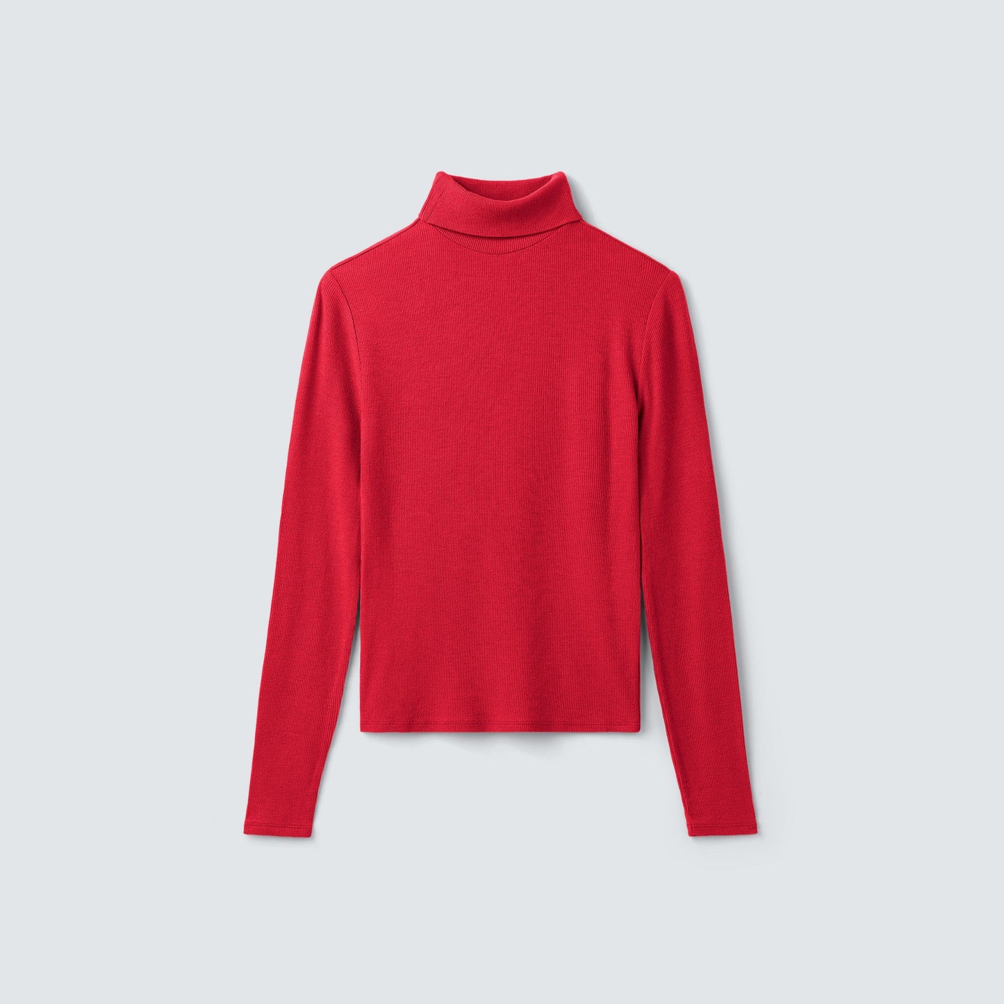 Women's Rib Turtle Neck Long Sleeve