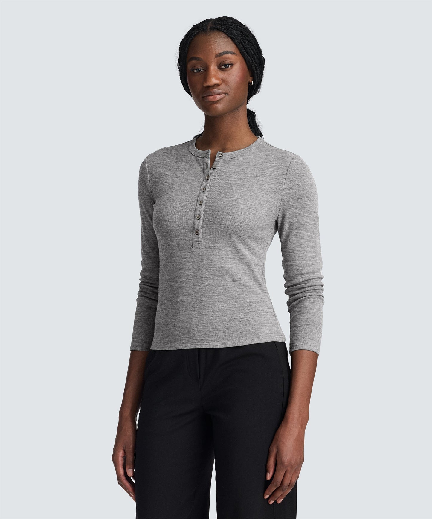 Women's Merino Rib Henley