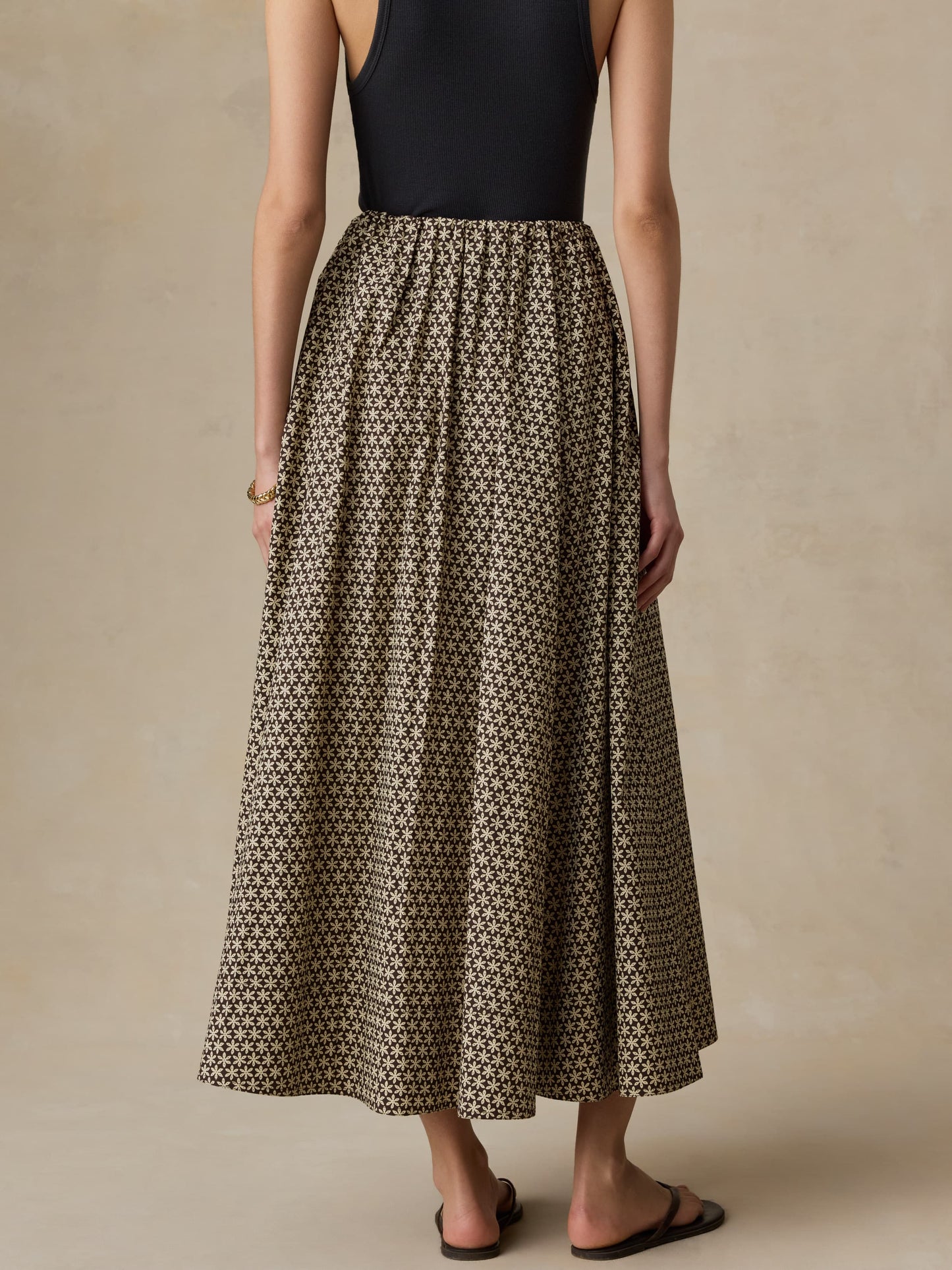 Coastal Poplin Nera Skirt - Bloom Trail Floral