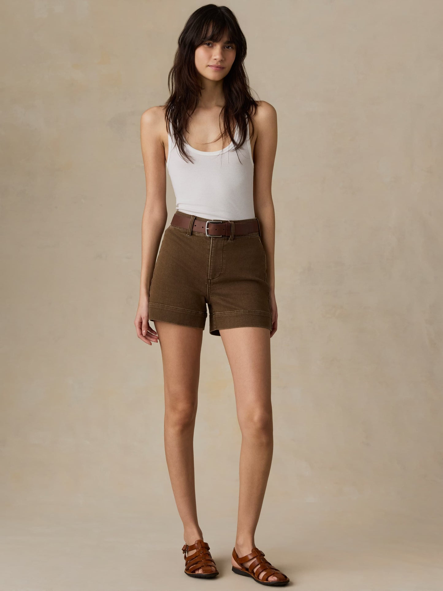 Stretch Terry Sailor Short - Walnut