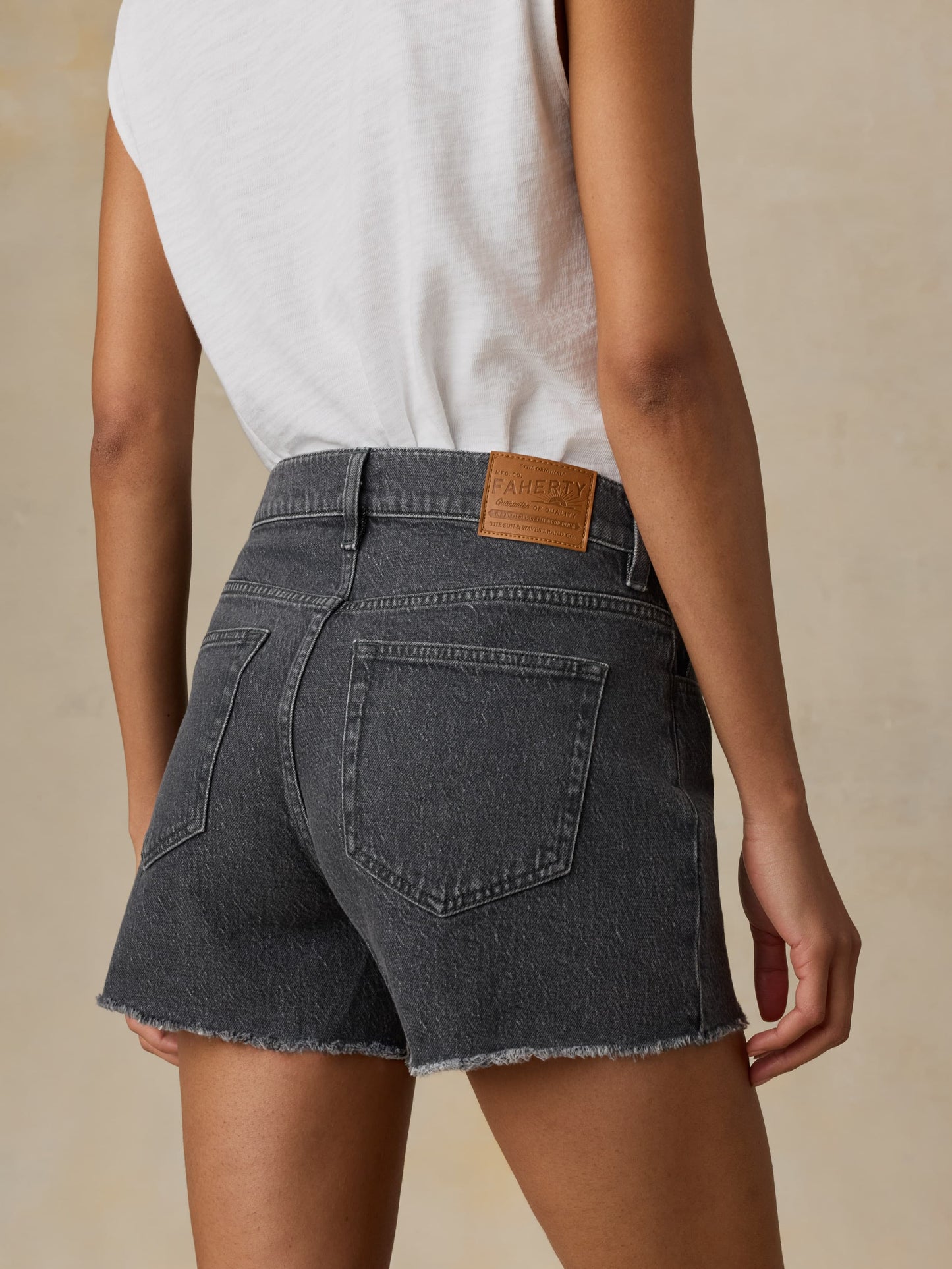 Sundrift Denim Short - Washed Black