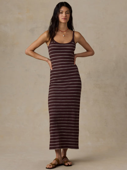 Sunwashed Slub Tank Dress - Mountain Pass Stripe